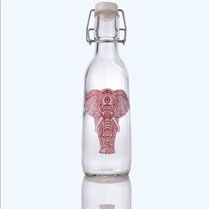 Love Bottle Reusable Glass Water Bottle